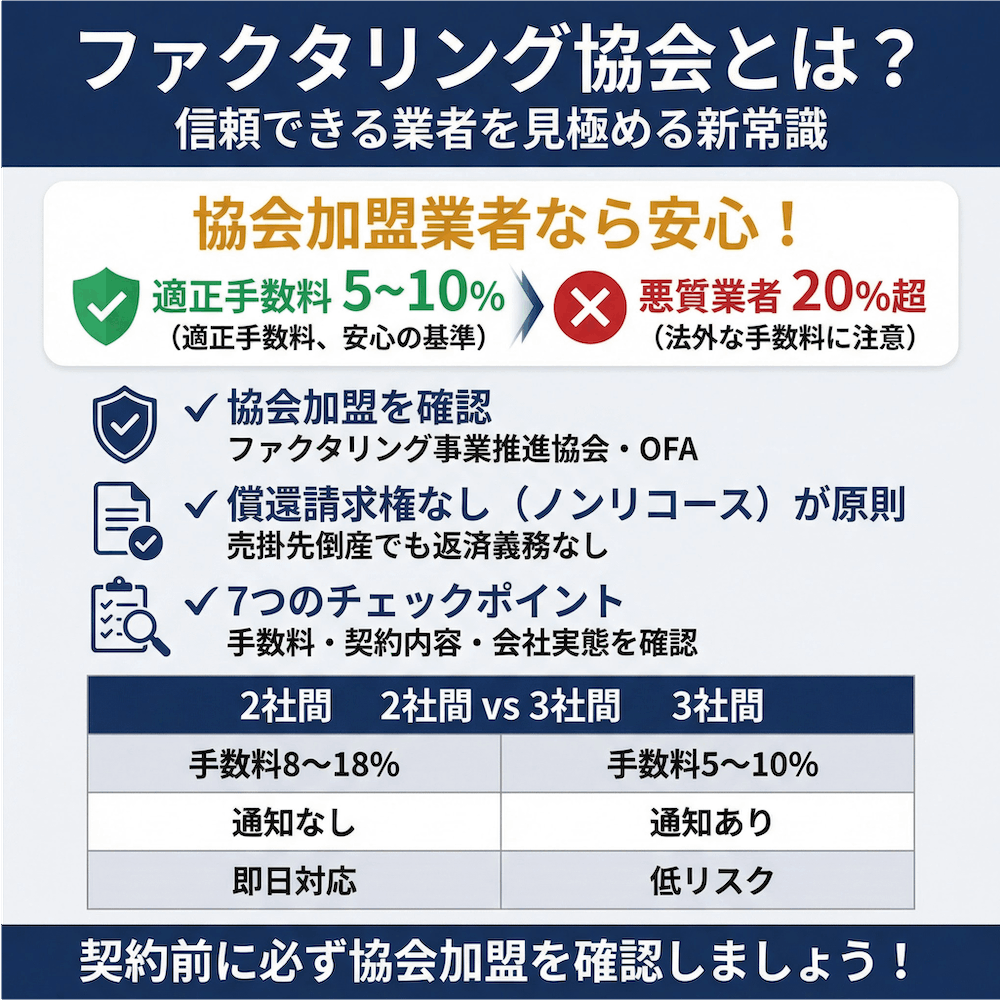 ファクタリング協会とは?の図解