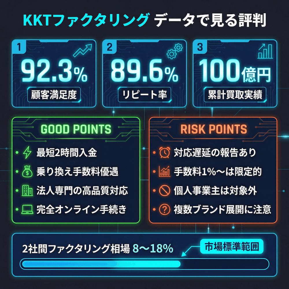 KKTファクタリング データで見る評判